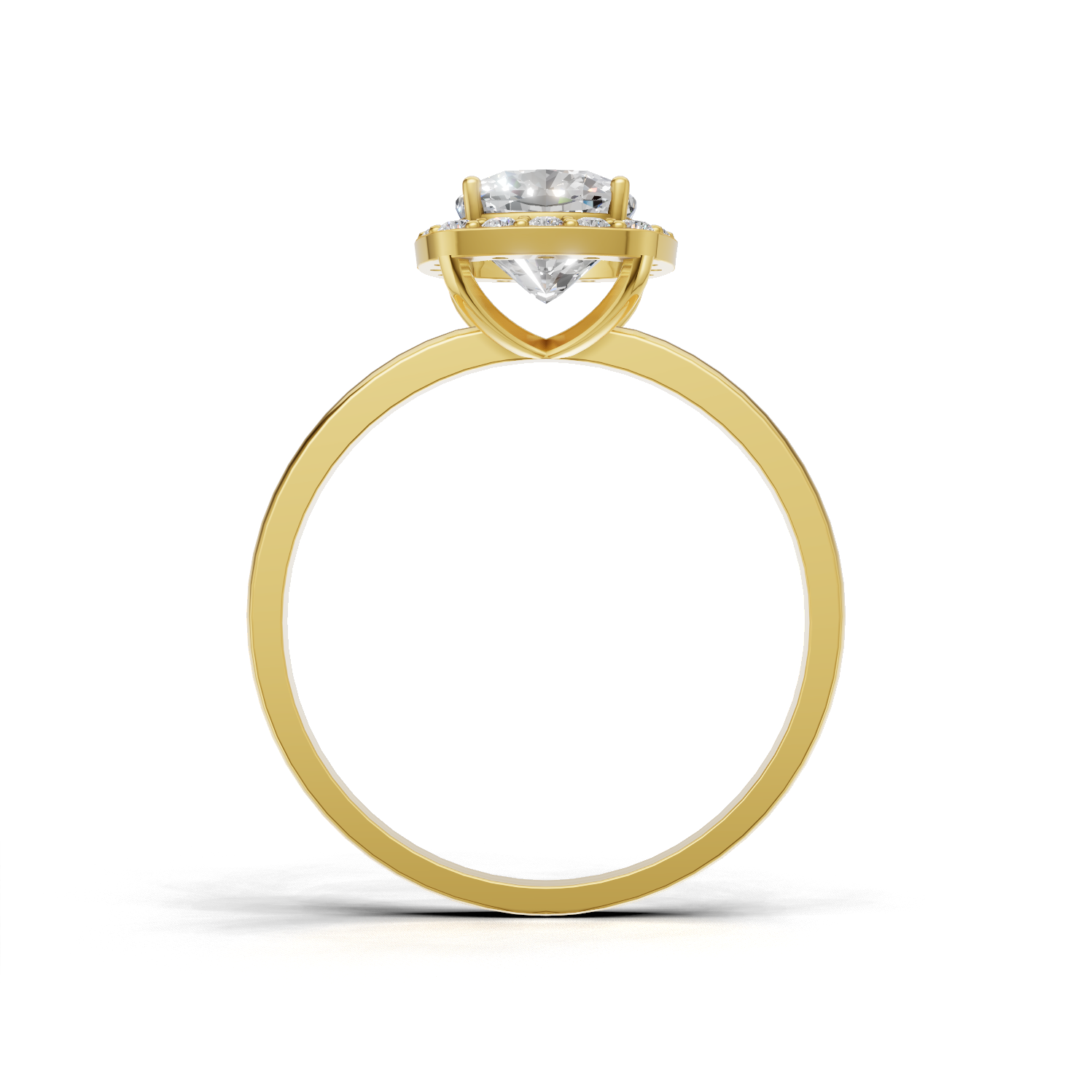 Cushion Lab Grown Diamond Halo Ring