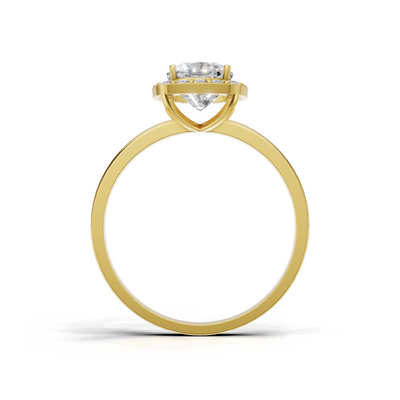 Cushion Lab Grown Diamond Halo Ring
