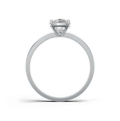 Cushion Lab Grown Diamond Solitaire Ring