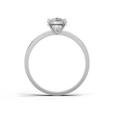 Cushion Lab Grown Diamond Solitaire Ring