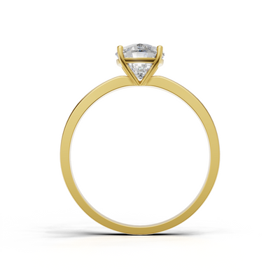 Cushion Lab Grown Diamond Solitaire Ring