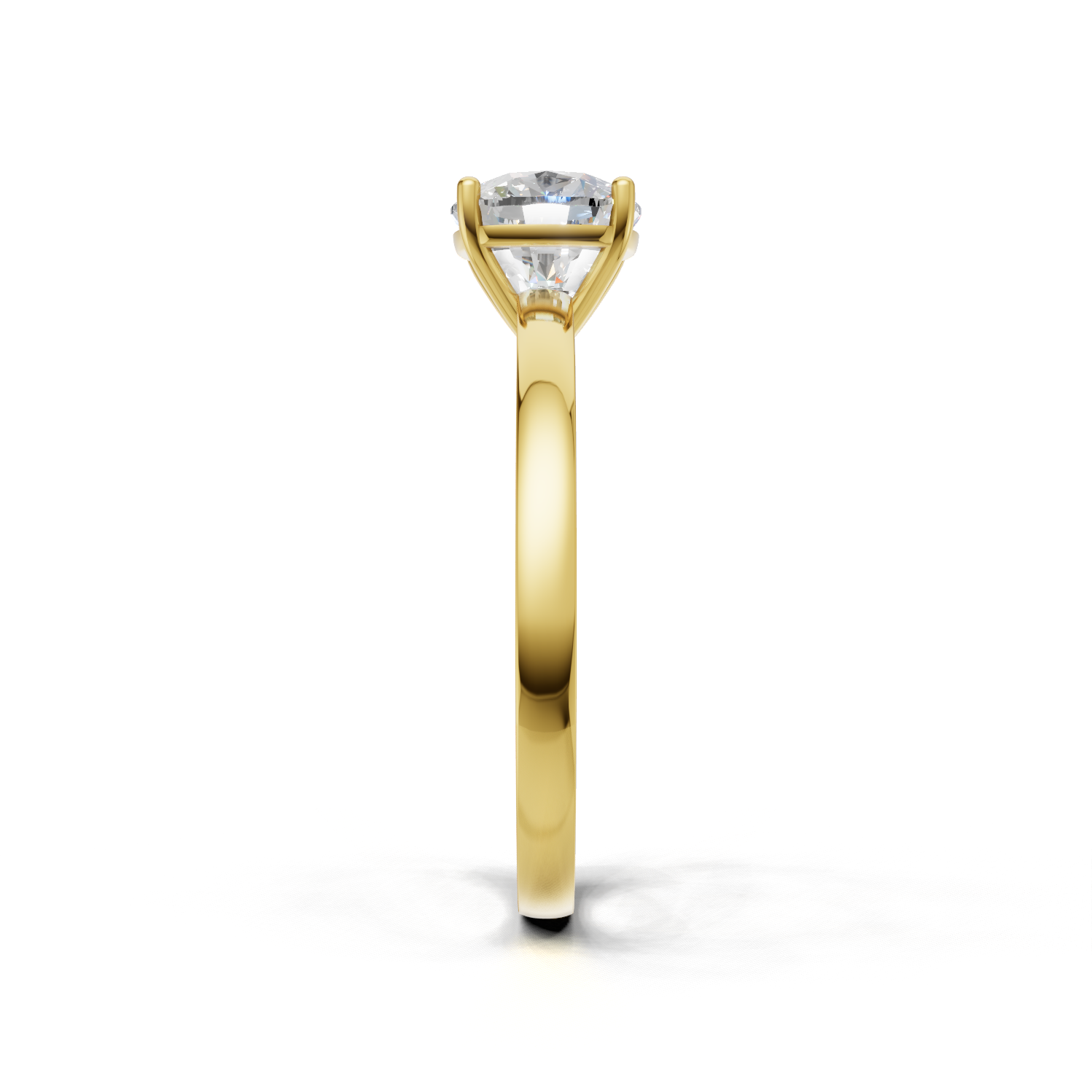 Cushion Lab Grown Diamond Solitaire Ring