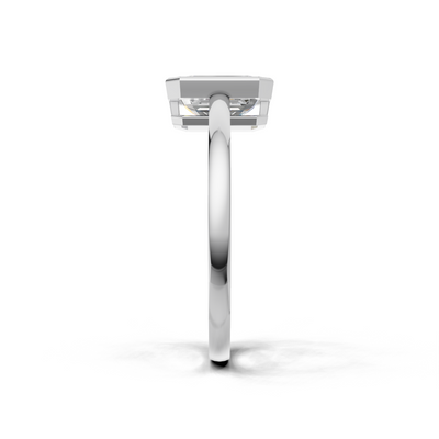 Emerald Lab Grown Diamond Bezel Ring