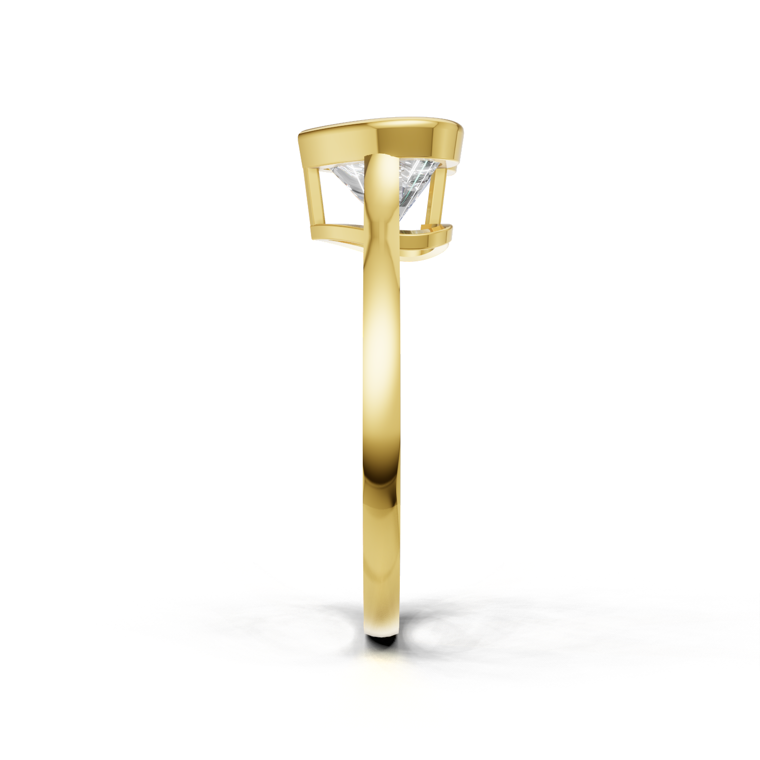 Heart Lab Grown Diamond Bezel Ring