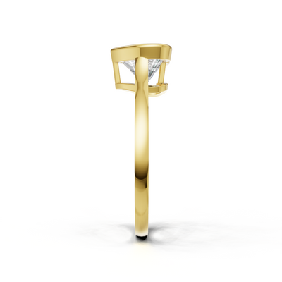 Heart Lab Grown Diamond Bezel Ring