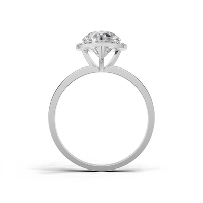Heart Lab Grown Diamond Halo Ring
