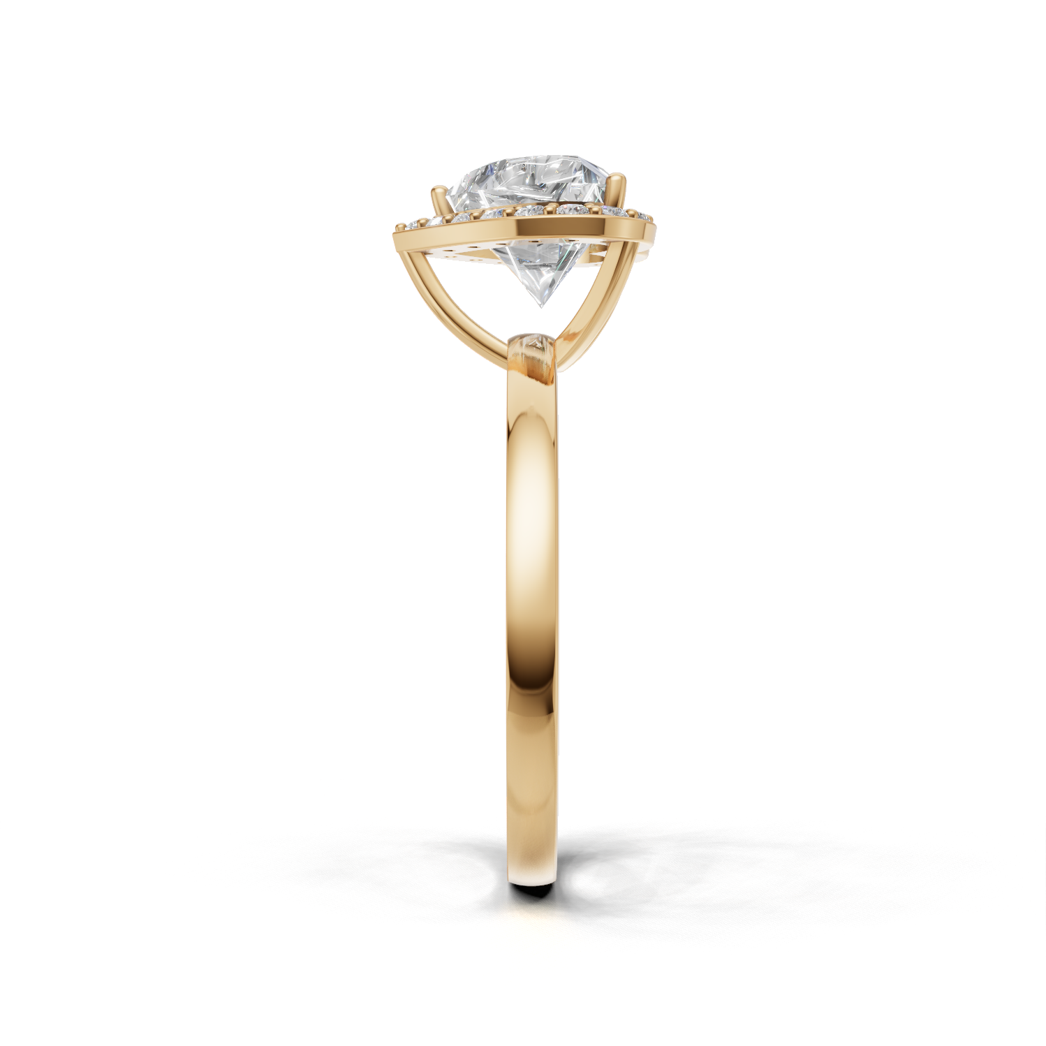 Heart Lab Grown Diamond Halo Ring