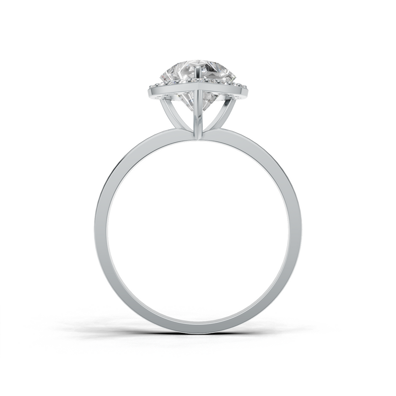 Heart Lab Grown Diamond Halo Ring