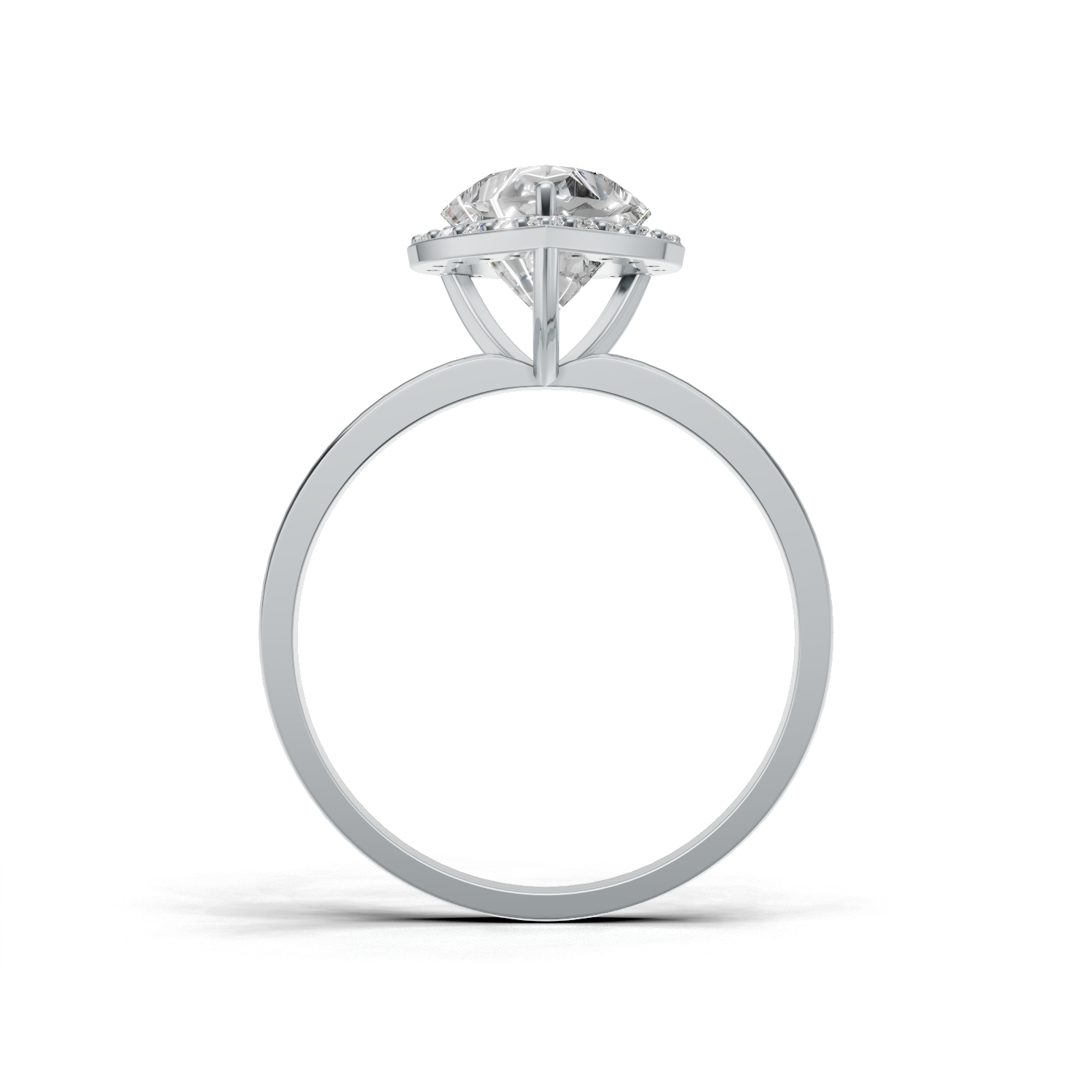 Heart Lab Grown Diamond Halo Ring