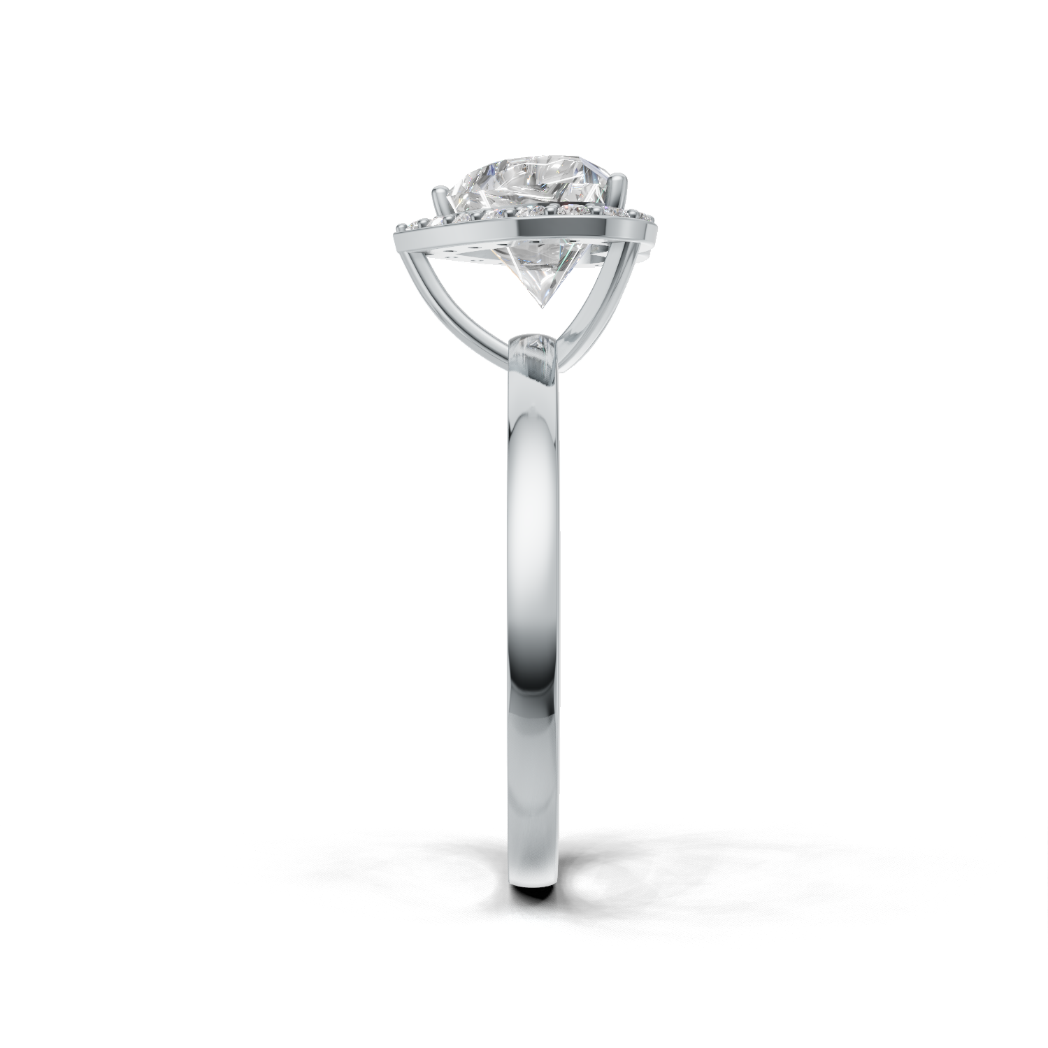 Heart Lab Grown Diamond Halo Ring