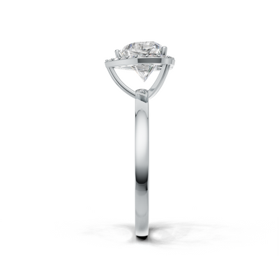 Heart Lab Grown Diamond Halo Ring