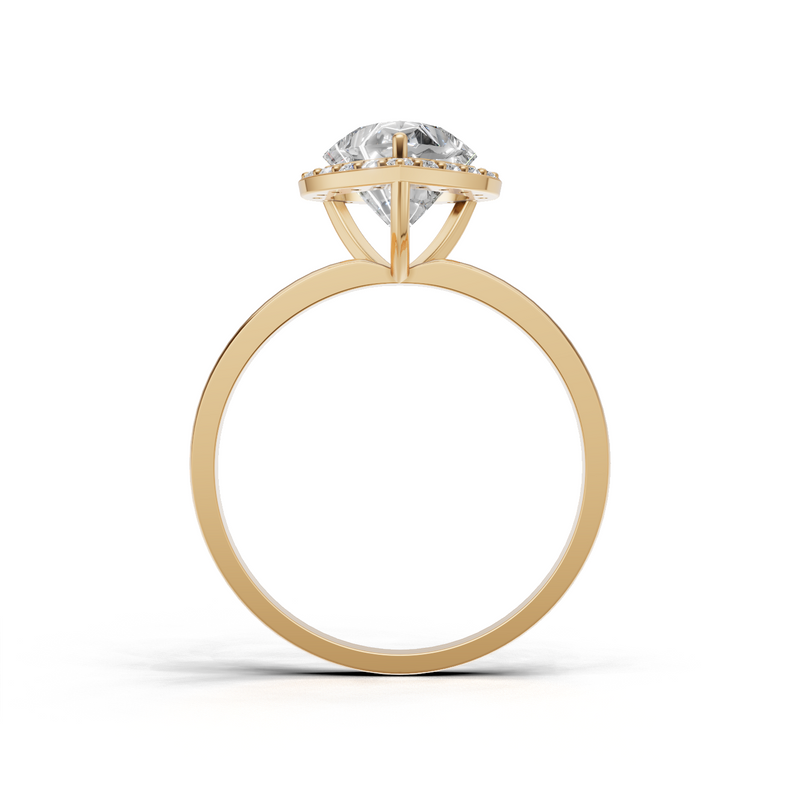 Heart Lab Grown Diamond Halo Ring