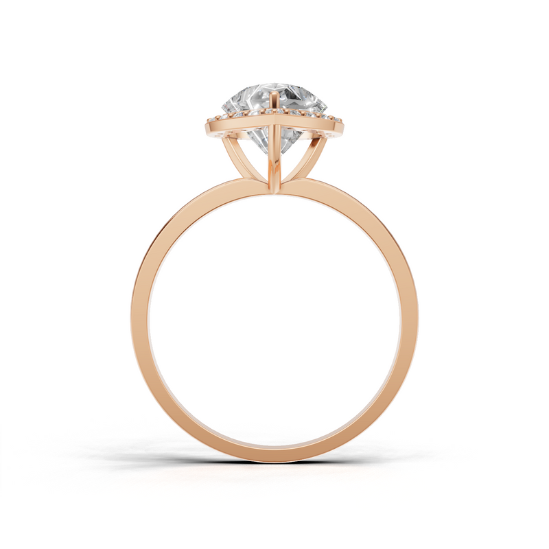 Heart Lab Grown Diamond Halo Ring