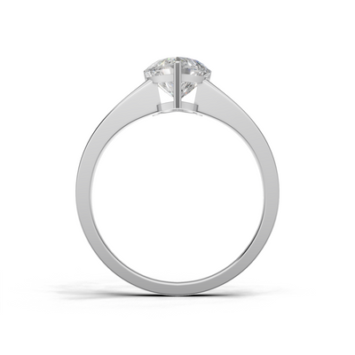 Heart Lab Grown Diamond Solitaire Ring