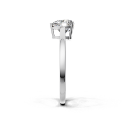 Heart Lab Grown Diamond Solitaire Ring