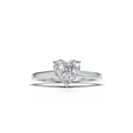 Heart Lab Grown Diamond Solitaire Ring