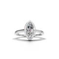 Marquise Lab Grown Diamond Bezel Ring