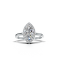 Marquise Lab Grown Diamond Halo Ring