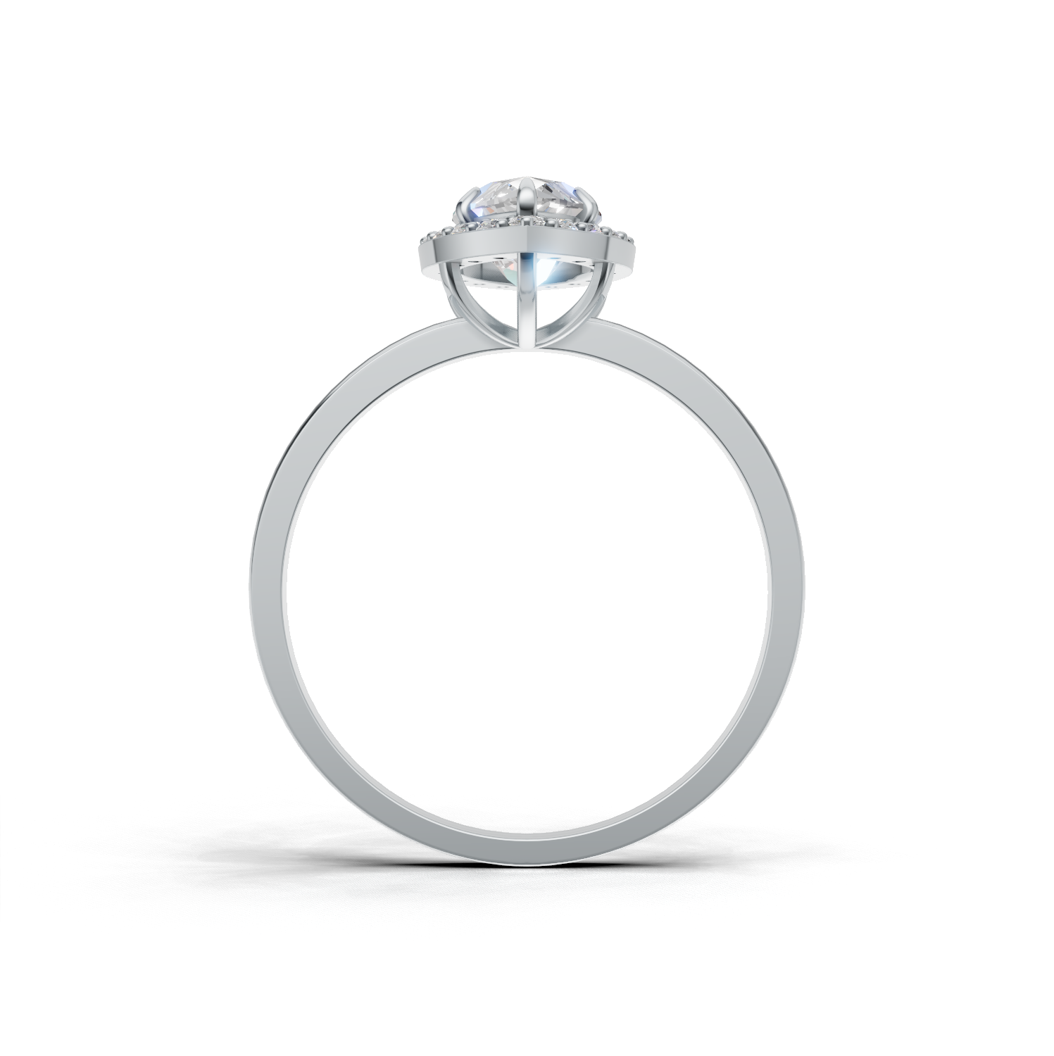 Marquise Lab Grown Diamond Halo Ring