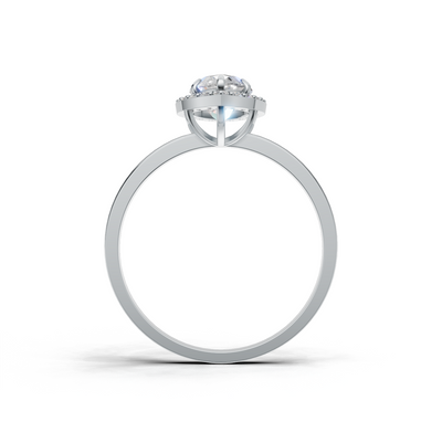 Marquise Lab Grown Diamond Halo Ring