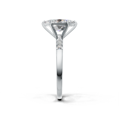 Marquise Lab Grown Diamond Side Stone Ring