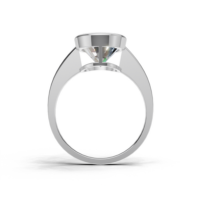 Oval Lab Grown Diamond Bezel Ring