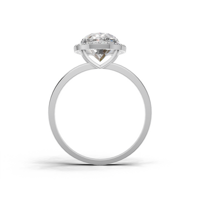 Oval Lab Grown Diamond Halo Ring