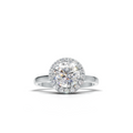 Oval Lab Grown Diamond Halo Ring