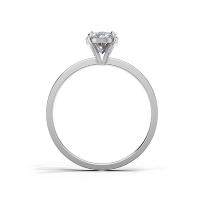 Oval Lab Grown Diamond Solitaire Ring