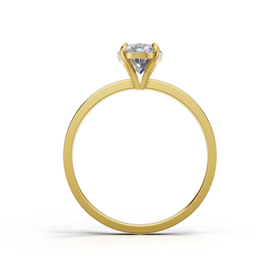 Oval Lab Grown Diamond Solitaire Ring