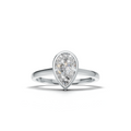 Pear Lab Grown Diamond Bezel Ring