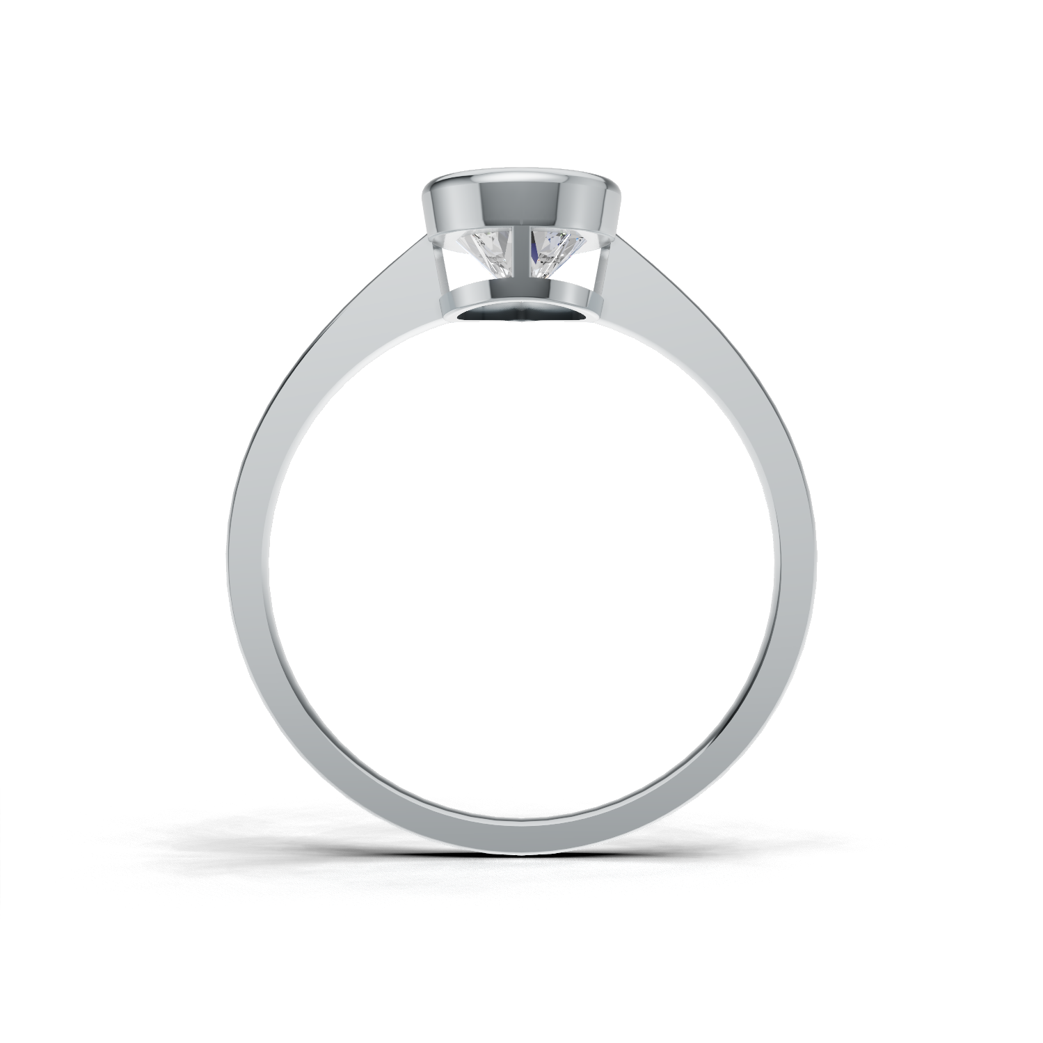 Pear Lab Grown Diamond Bezel Ring