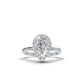 Pear Lab Grown Diamond Halo Ring