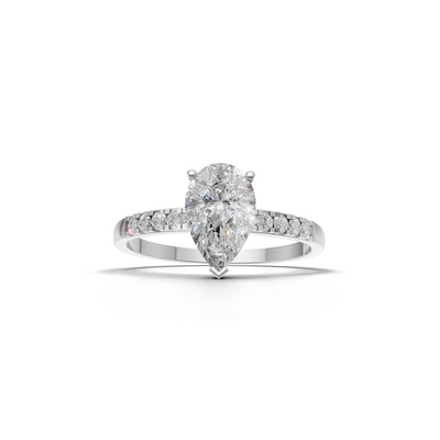 Ring Pear Side Dia