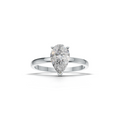 Pear Lab Grown Diamond Solitaire Ring