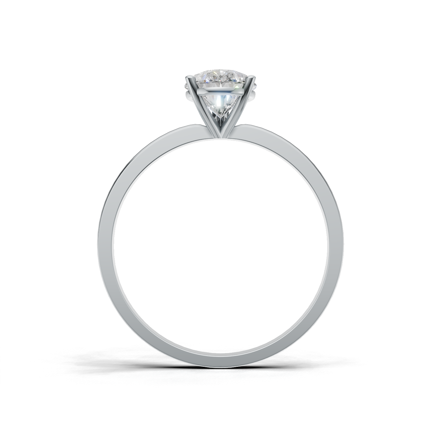 Pear Lab Grown Diamond Solitaire Ring