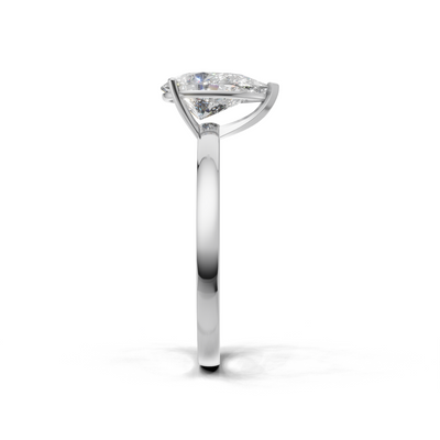 Pear Lab Grown Diamond Solitaire Ring