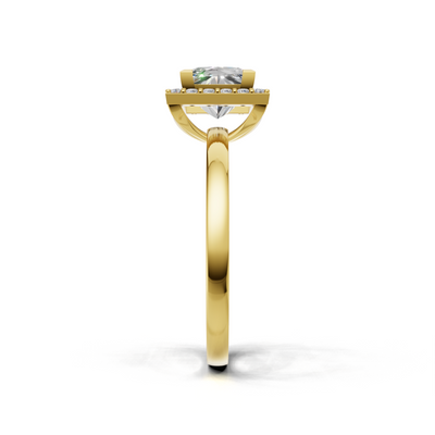 Princess Lab Grown Diamond Halo Ring