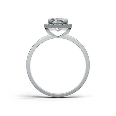 Princess Lab Grown Diamond Halo Ring