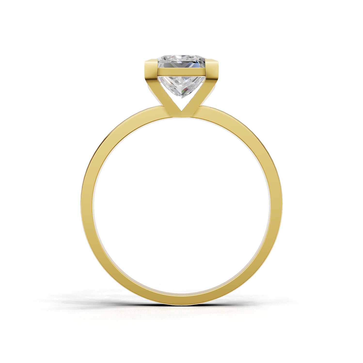 Princess Lab Grown Diamond Solitaire Ring
