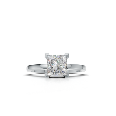 Princess Lab Grown Diamond Solitaire Ring