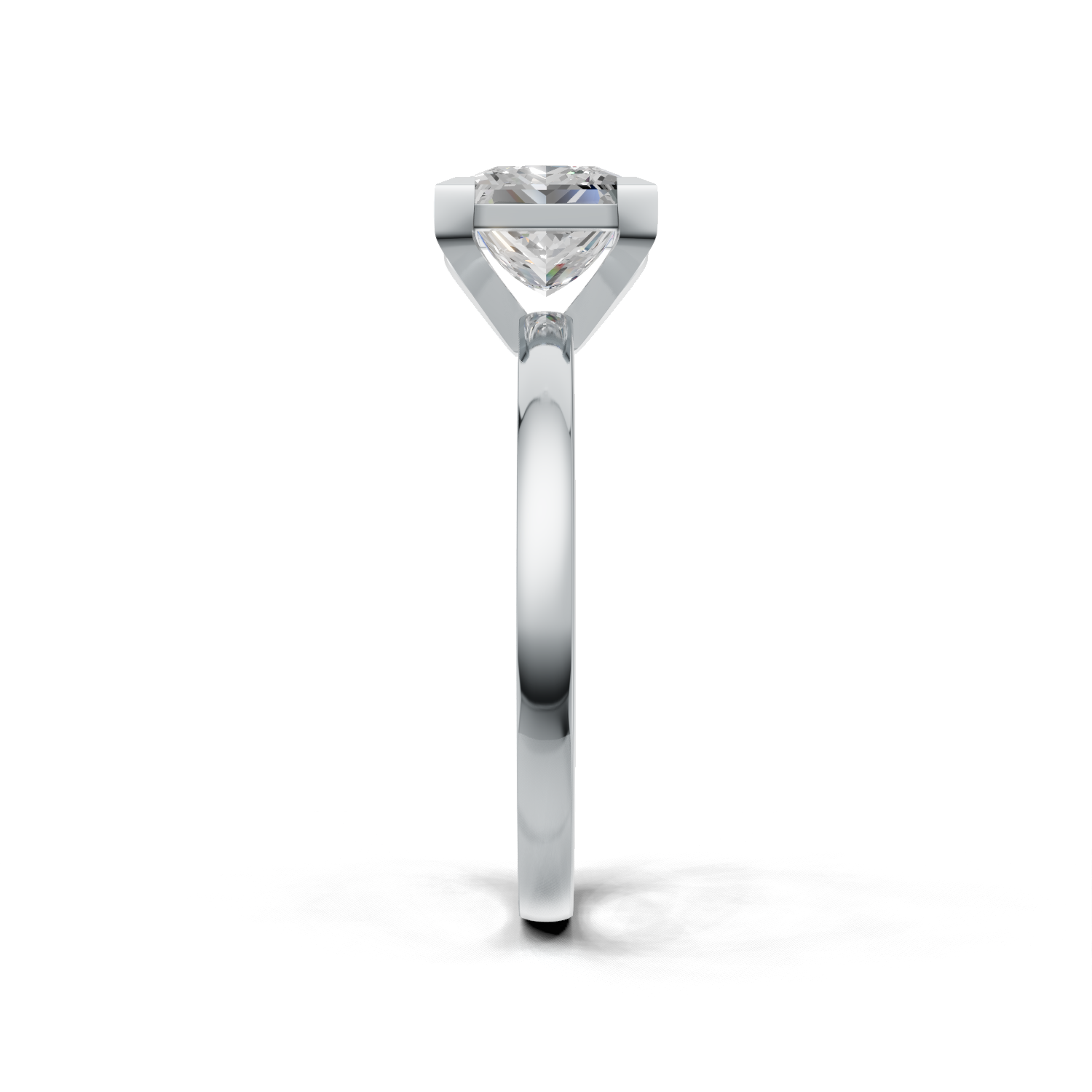 Princess Lab Grown Diamond Solitaire Ring