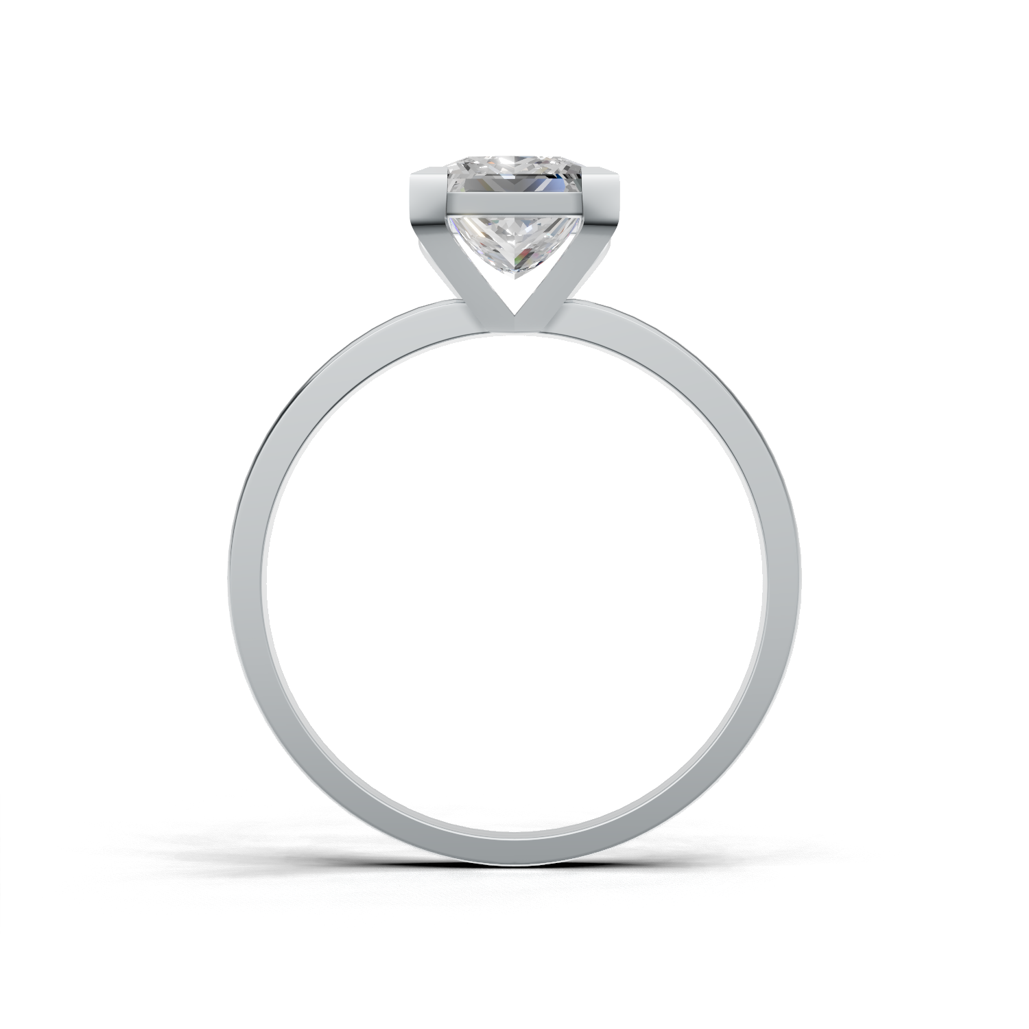 Princess Lab Grown Diamond Solitaire Ring