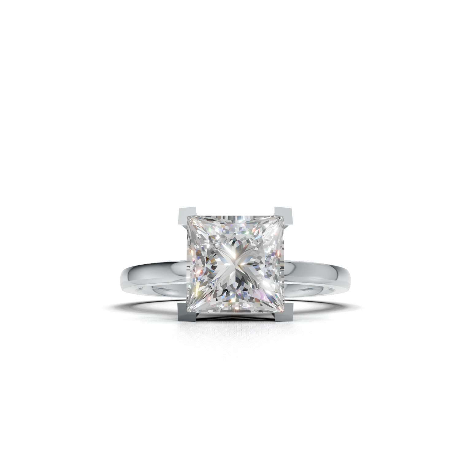 Princess Lab Grown Diamond Solitaire Ring