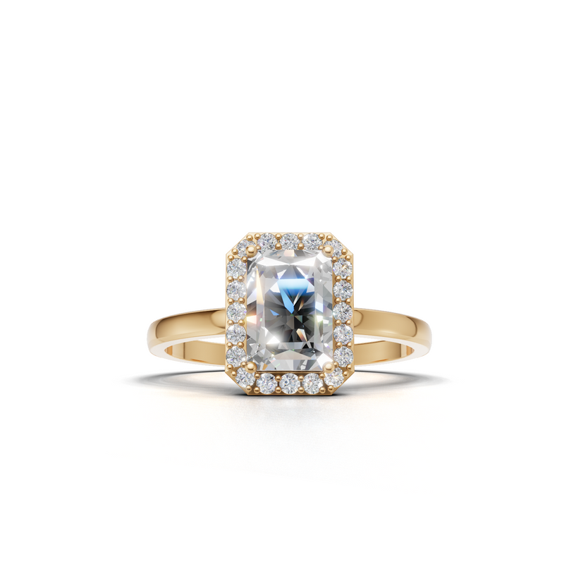 Radiant Lab Grown Diamond Halo Ring