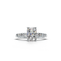 Radiant Lab Grown Diamond Side Stone Ring
