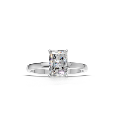 Radiant Lab Grown Diamond Solitaire Ring