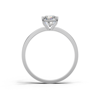 Radiant Lab Grown Diamond Solitaire Ring