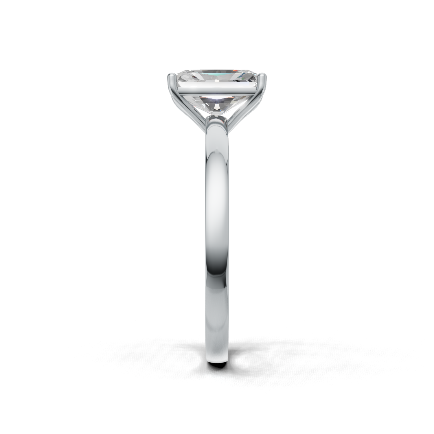 Radiant Lab Grown Diamond Solitaire Ring