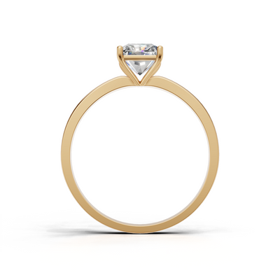 Ring Radiant Solitaire K14 Yellow Gold 1ct